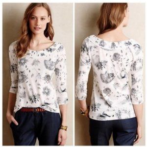 Creature Comfort Postmark animal print knit top sz L